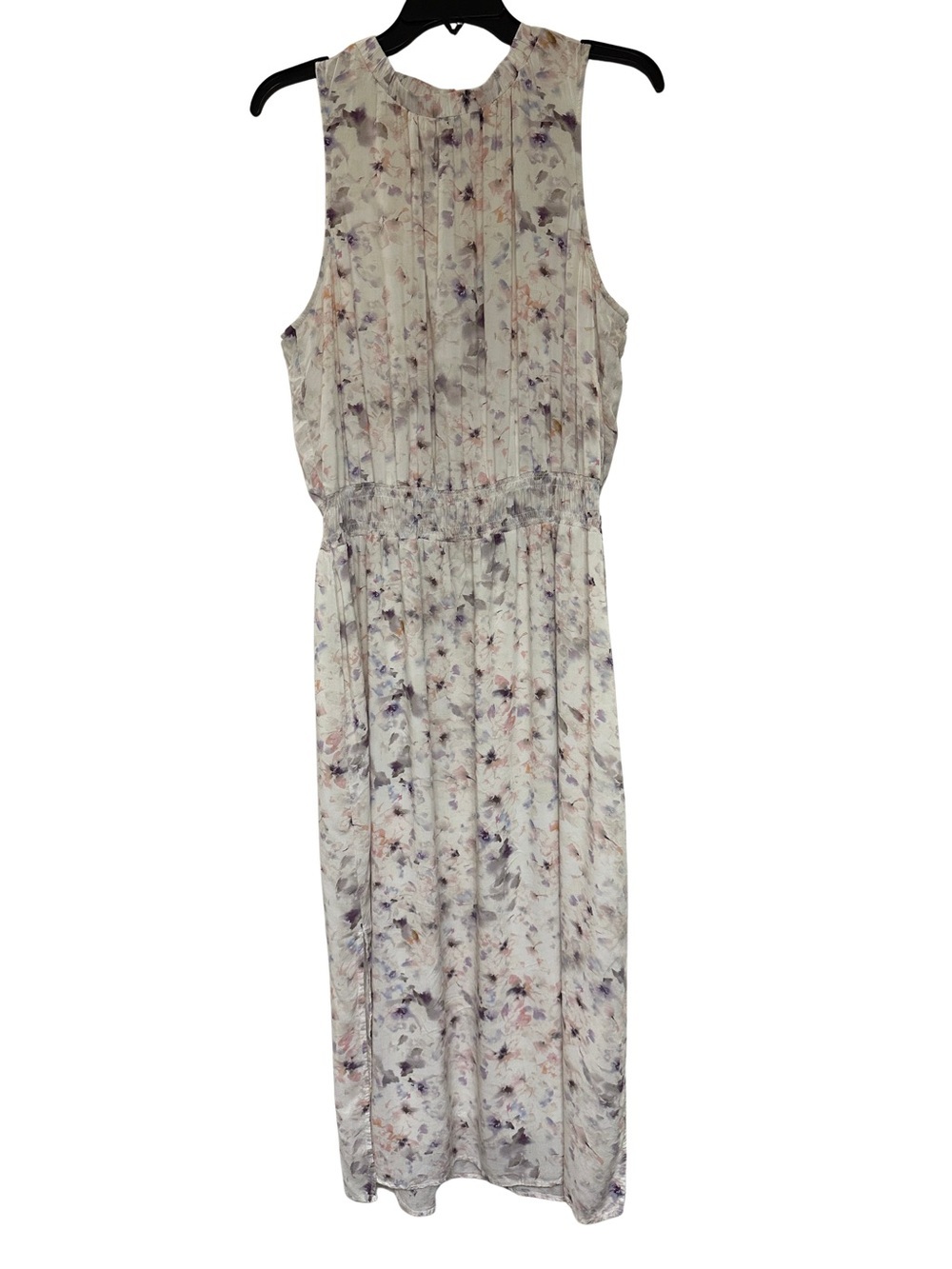 Cloth & Stone Floral Maxi Dress - Smocked Waist Blousy Romantic Boho L